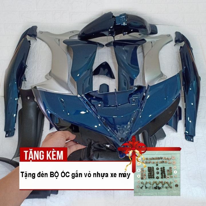 [TẶNG TEM] Bộ dàn áo xe Jupiter MX xanh nhớt - phanh ĐĨA,Tặng kèm bộ ốc theo xe - có KHUYẾN MẠI BỘ TEM 3 LỚP