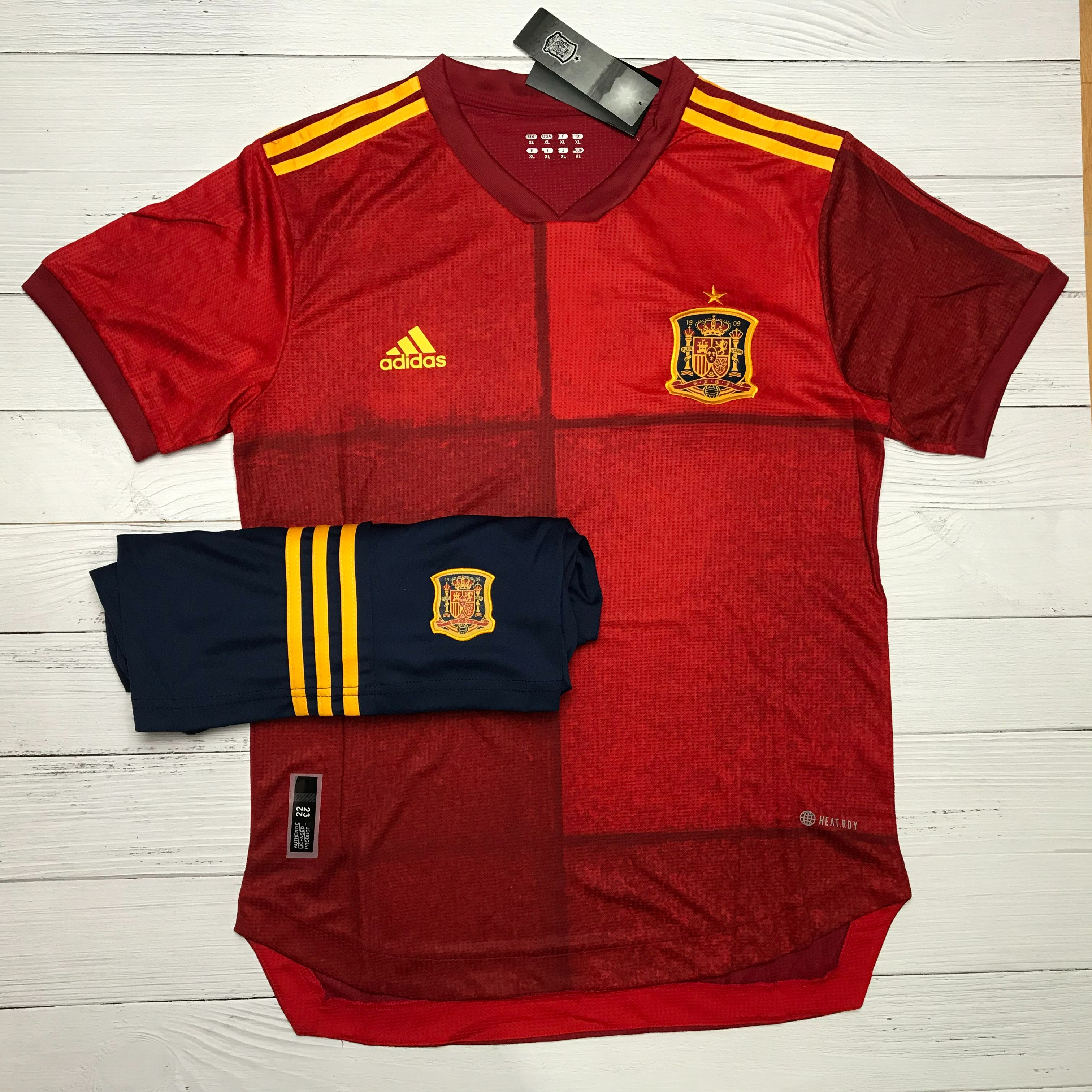 Áo Bóng Đá Đội Tuyển Tây Ban Nha-MÀU Đen mận  2022 - Chất Polyeste - Hàng Thái Lan-Chuẩn Thi Đấu Quốc Tế