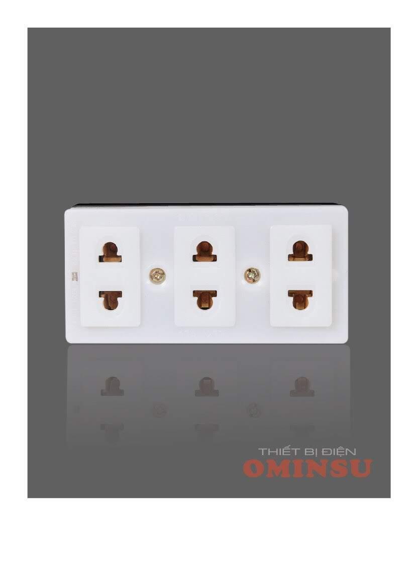 Ổ cắm 3 cửa k28 ominsu
