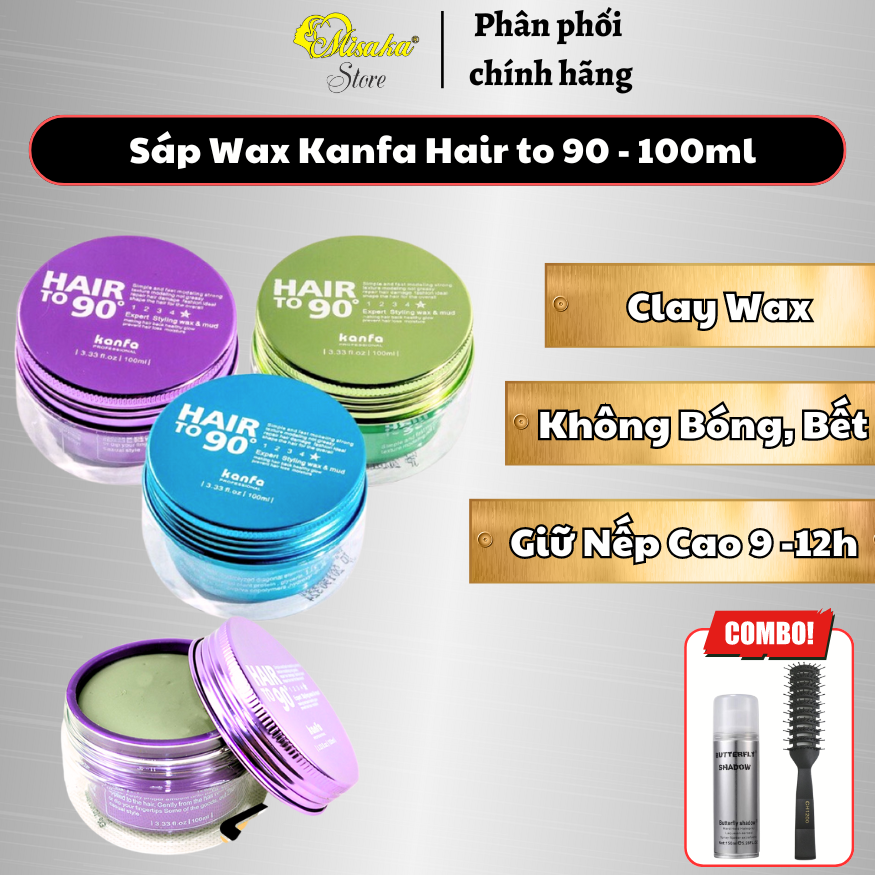 Sáp vuốt tóc hair to 90 , clay wax - 100ml