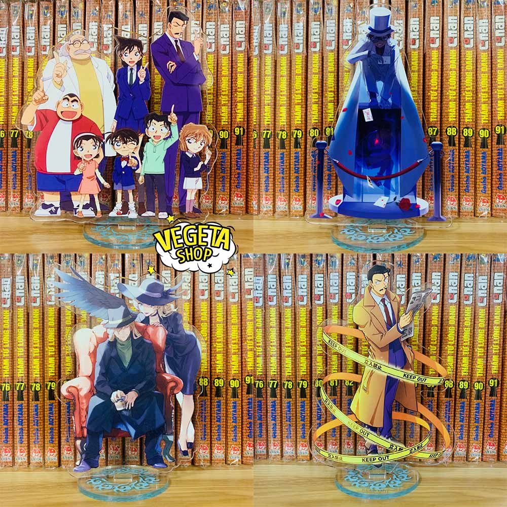 Mô Hình Tượng Standee Acrylic Mica - Conan Shinichi Kaito Kid Haibara Kogoro Ran Hattori Sonoko Agasa Akai Shuichi Amuro