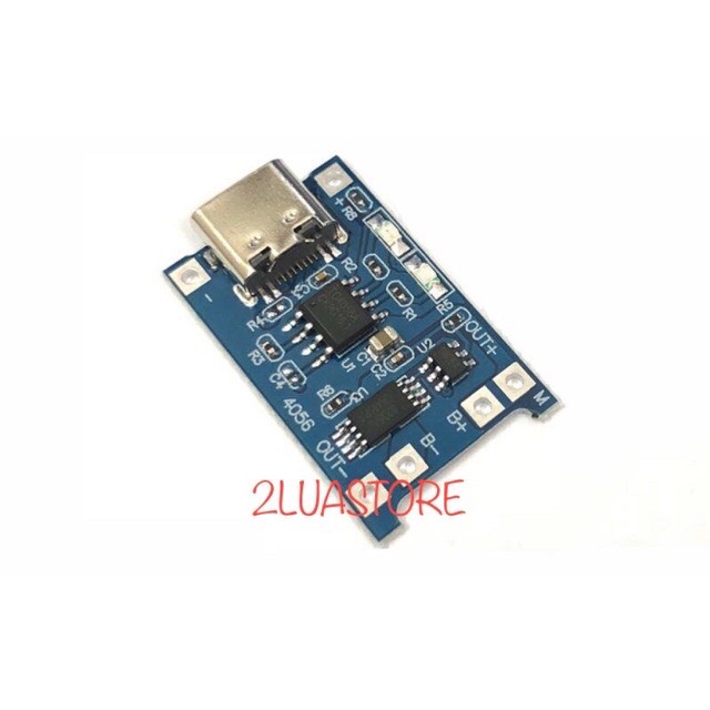 Mạch sạc 1s pin lithium-li-ion - 18650 tp4056 có bảo vệ - usb type c