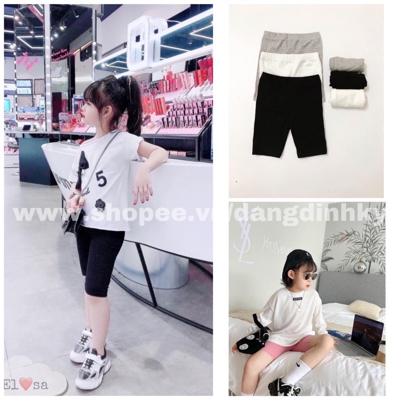 Siêu rẻ quần legging đùi cho bé gái 8-18kg
