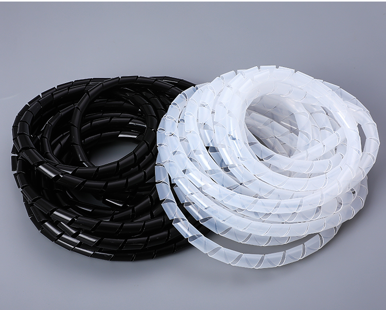 10 mét Dây xoắn, dây nhựa quấn gọn bảo vệ dây điện phi 6, phi 8, phi 10, phi 12, phi 16, phi 20