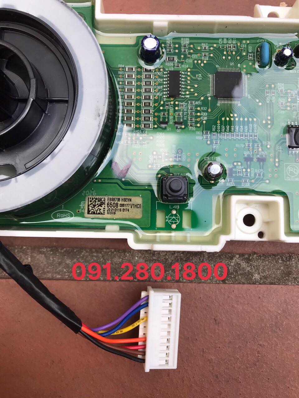 Bo mạch hiển thị máy giặt LG 1408S4W2 cửa trước phím xốp