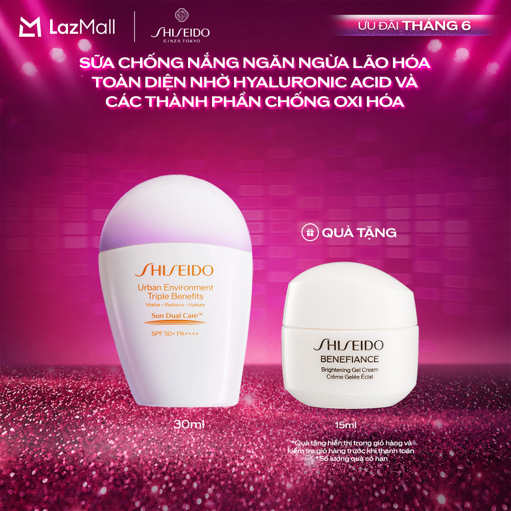 Sữa chống nắng dưỡng da Shiseido Urban Environment Triple Beauty Suncare EmulsionSPF50+ PA++++ 30ml