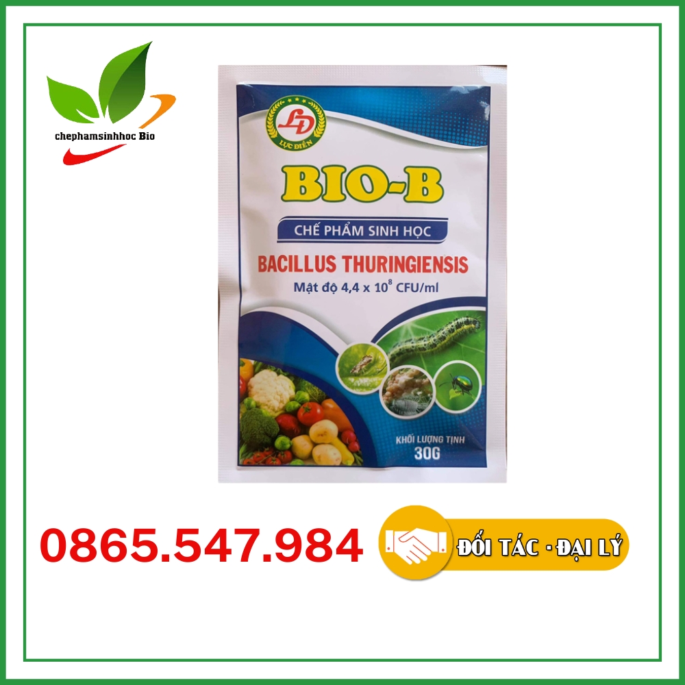 Chế phẩm sinh học Bio B. Trừ bọ trĩ nhện đỏ rệp sáp sâu rầy. Gói 30gram