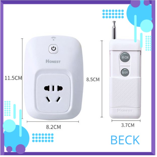 Ổ cắm điều khiển từ xa công suất lớn honest ht-6805w công tắc điều khiển từ xa
