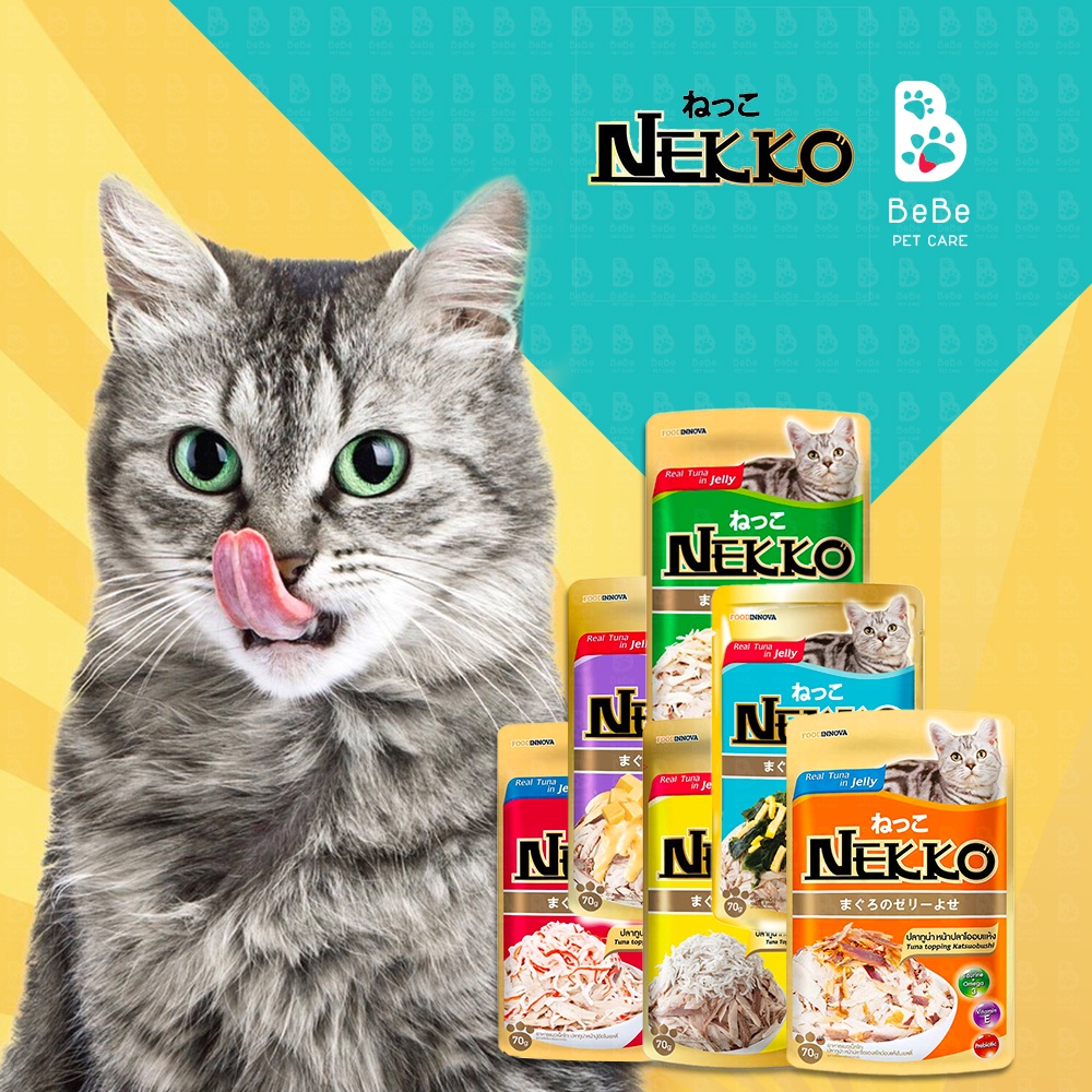 Pate nekko jelly cho mèo - gói 70gr nhập khẩu thái lan