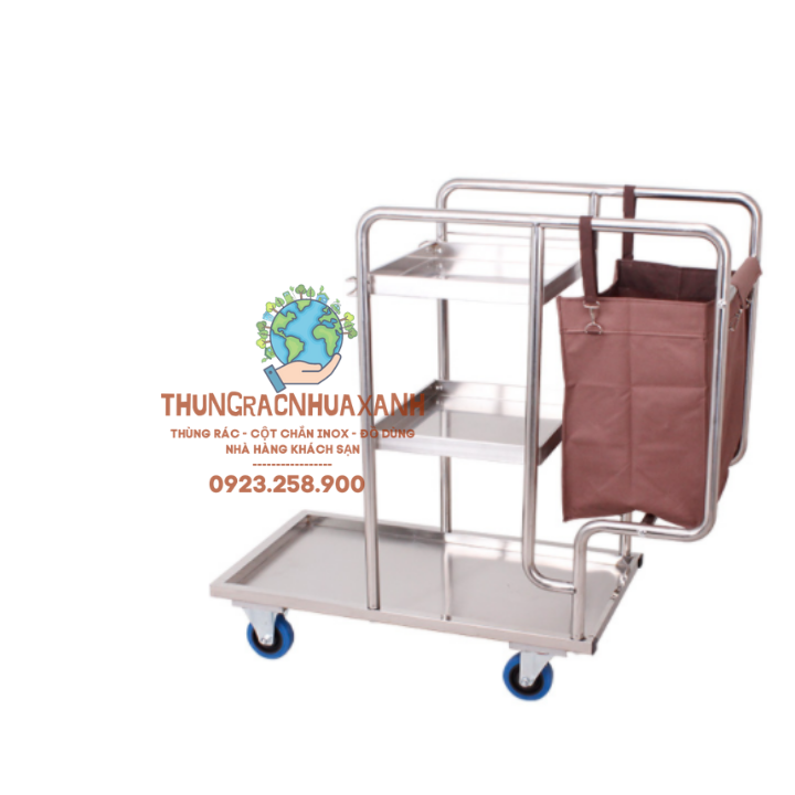 Xe dọn vệ sinh khách sạn - xe đẩy phục vụ