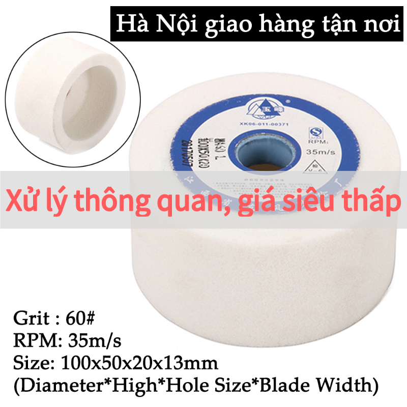 【Vận chuyển cùng ngày đơn hàng được đặt】4inch 60 Grit WA gốm Phớt Bánh Xe Mài Gốm Đá Corundum Mòn Cup Dành Cho Kim Loại Gốm Sứ Đá Cẩm Thạch Đánh Bóng Gỗ Thủ Công nhám 100X50X20X13 Mm