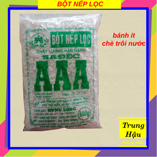 Bột nếp lọc sa đéc