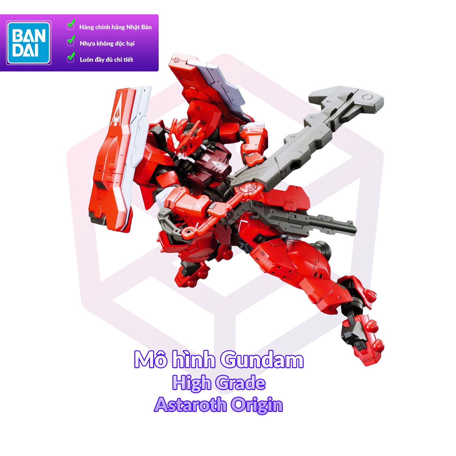 Mô hình gundam bandai hg 020 gundam astaroth origin 1/144 ibo
