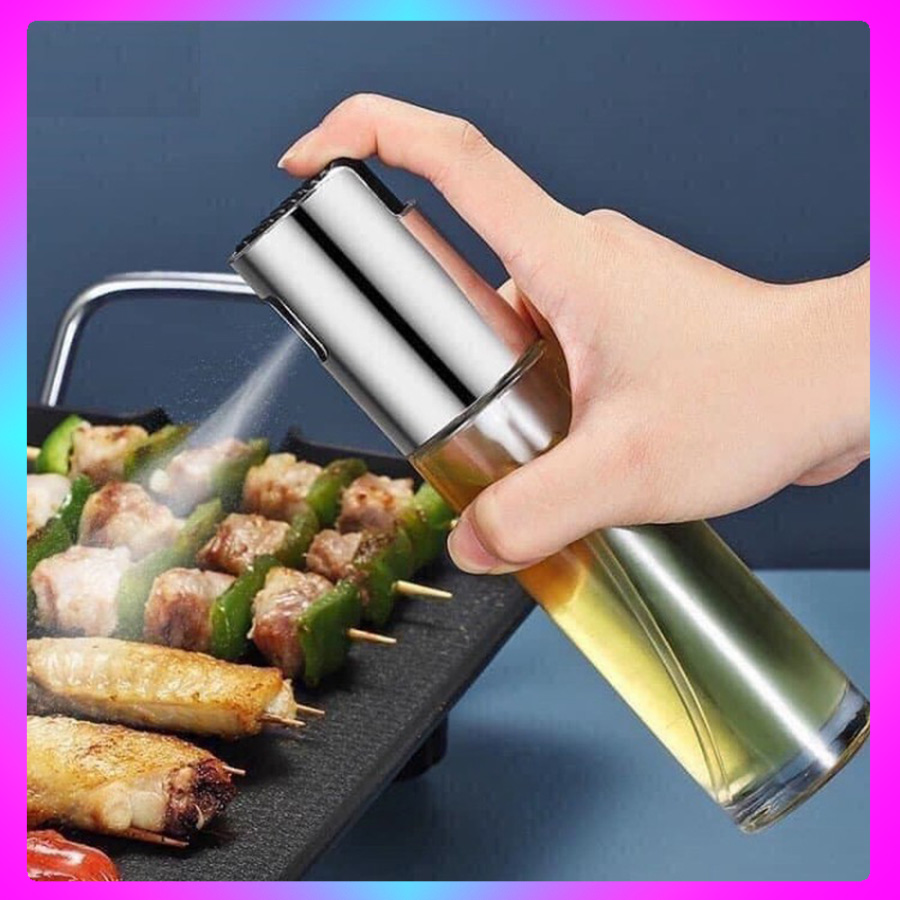Bình xịt dầu ăn dạng phun sương, chai xịt dầu ăn chất liệu thuỷ tinh cao cấp