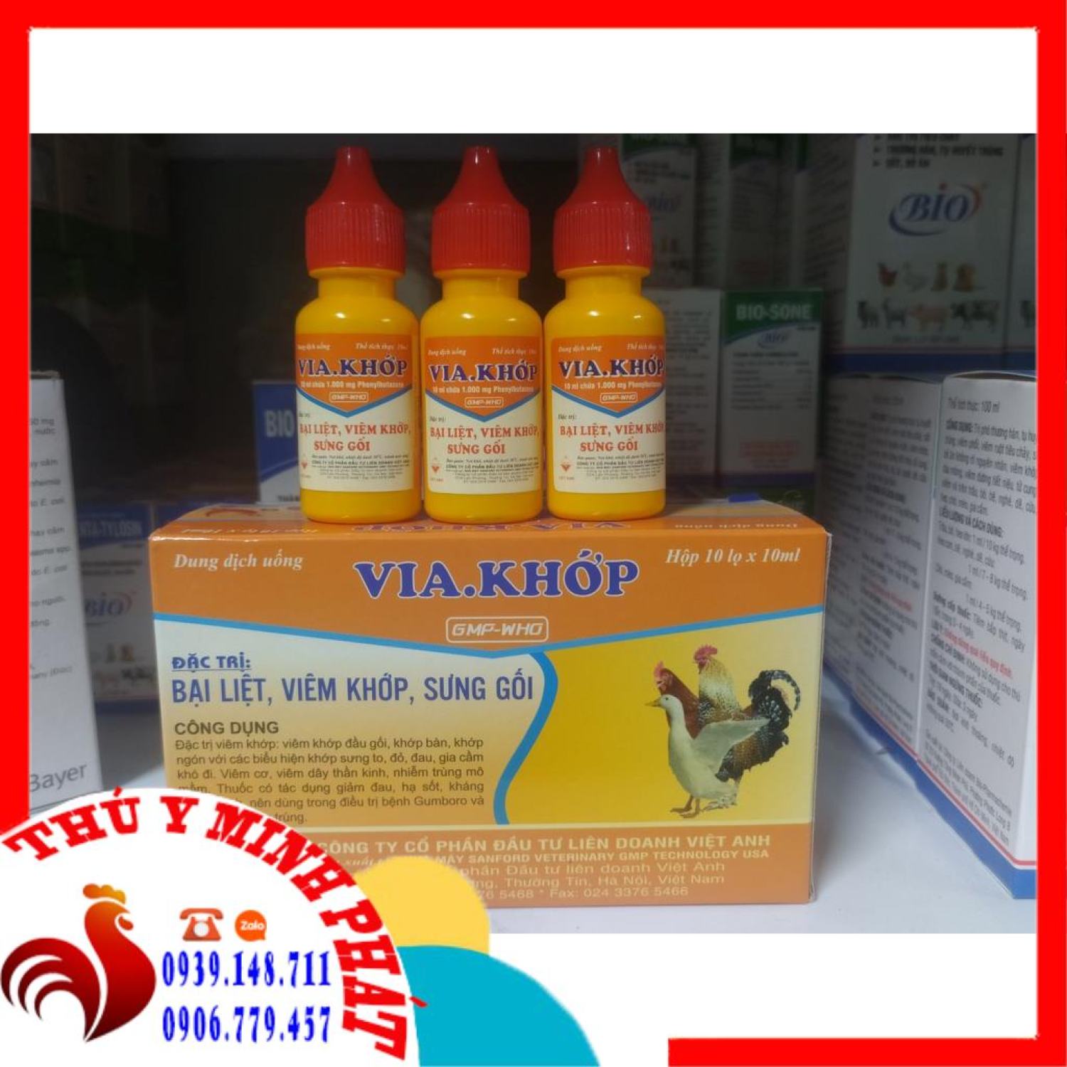 Via Khớp 10ml bại liệt, sưng gối, viêm khớp