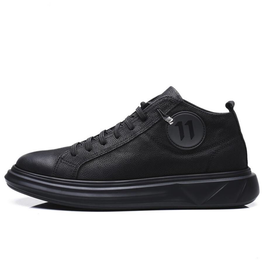 Giày sneaker nam da thật ko19, tăng chiều cao 4cm