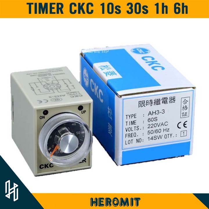 Rơ Le thời gian CKC relay 10S 30S 1H 6H