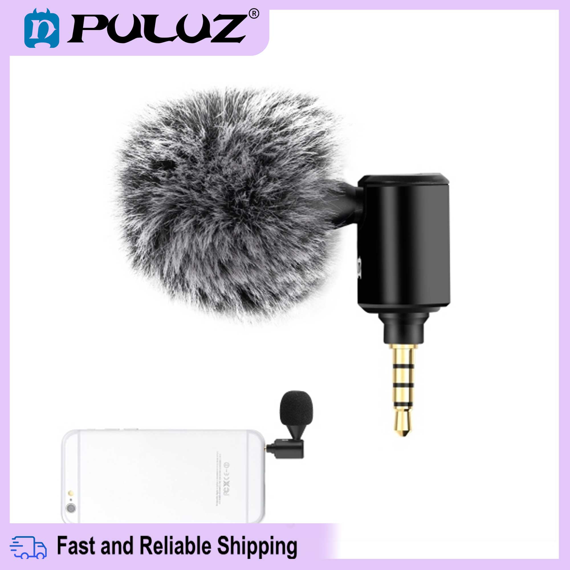 【Ready Stock】 Puluz 3.5mm Điện thoại di động Điện thoại di động Micrô có thể điều chỉnh được 100% genuine quality Giá 176,000 Đồng*Miễn phí vận chuyển