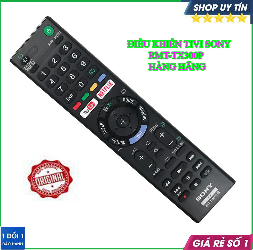 Điều Khiển Tivi Sony RMT - TX300P Cho Mọi Dòng TV Sony Bền Nhạy Phím Êm