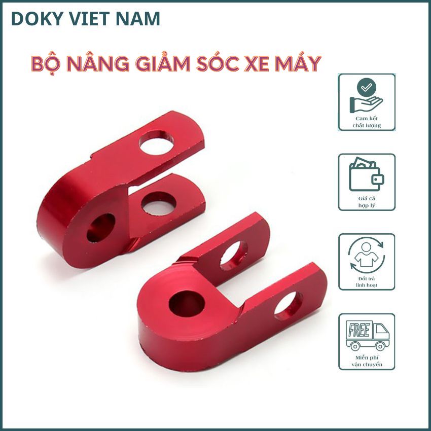 Nâng giảm sóc - nâng phuộc nhôm - bộ nâng thụt sau xe máy- nâng giảm sóc