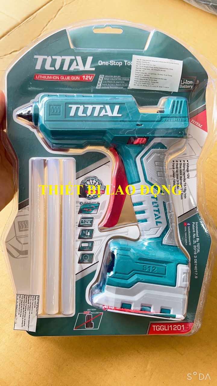 Body súng bắn keo dùng pin lithium-s12 total tggli1201
