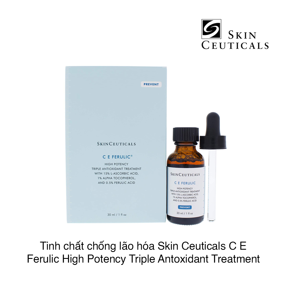 (Full 30ml) Serum Chống Lão Hóa Da Skinceuticals CE Ferulic Tinh chất hỗ trợ ngăn ngừa tình trạng oxy hoá trên da, giúp làn da trở nên khoẻ mạnh và săn chắc hơn