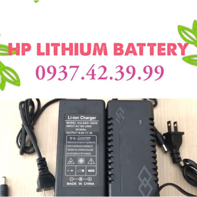 Sạc pin lion 16.8v 3a có quạt