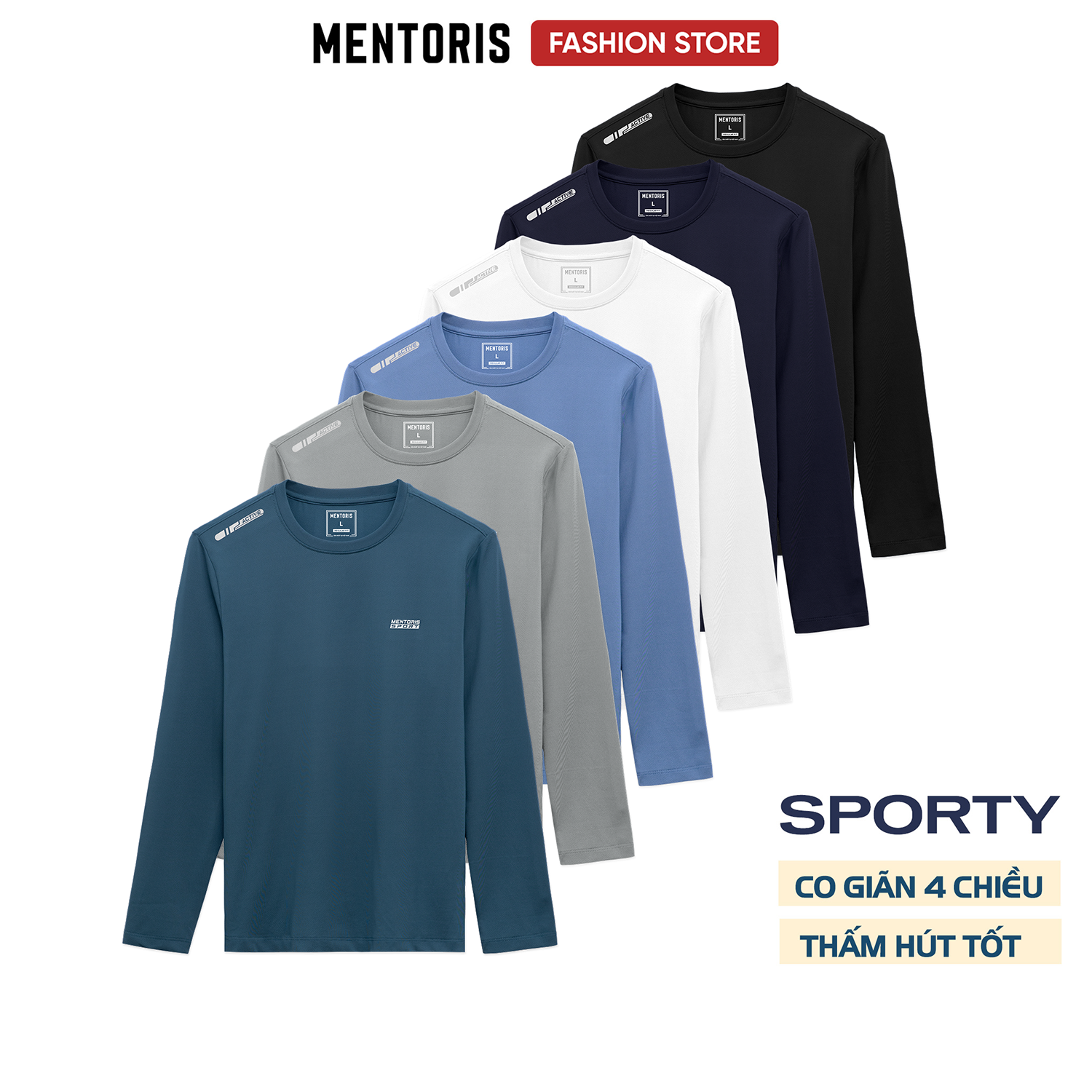 Áo Giữ Nhiệt Nam MENTORIS Công Nghệ Heattech Cao Cấp, Giữ Nhiệt Giữ Ấm Tốt, Co Giãn 4 Chiều MDT02