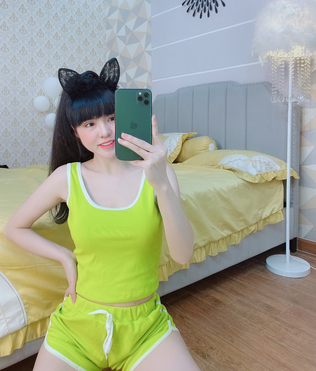 Set bộ đùi xinh mát mẻ mặc nhà chất cotton mềm