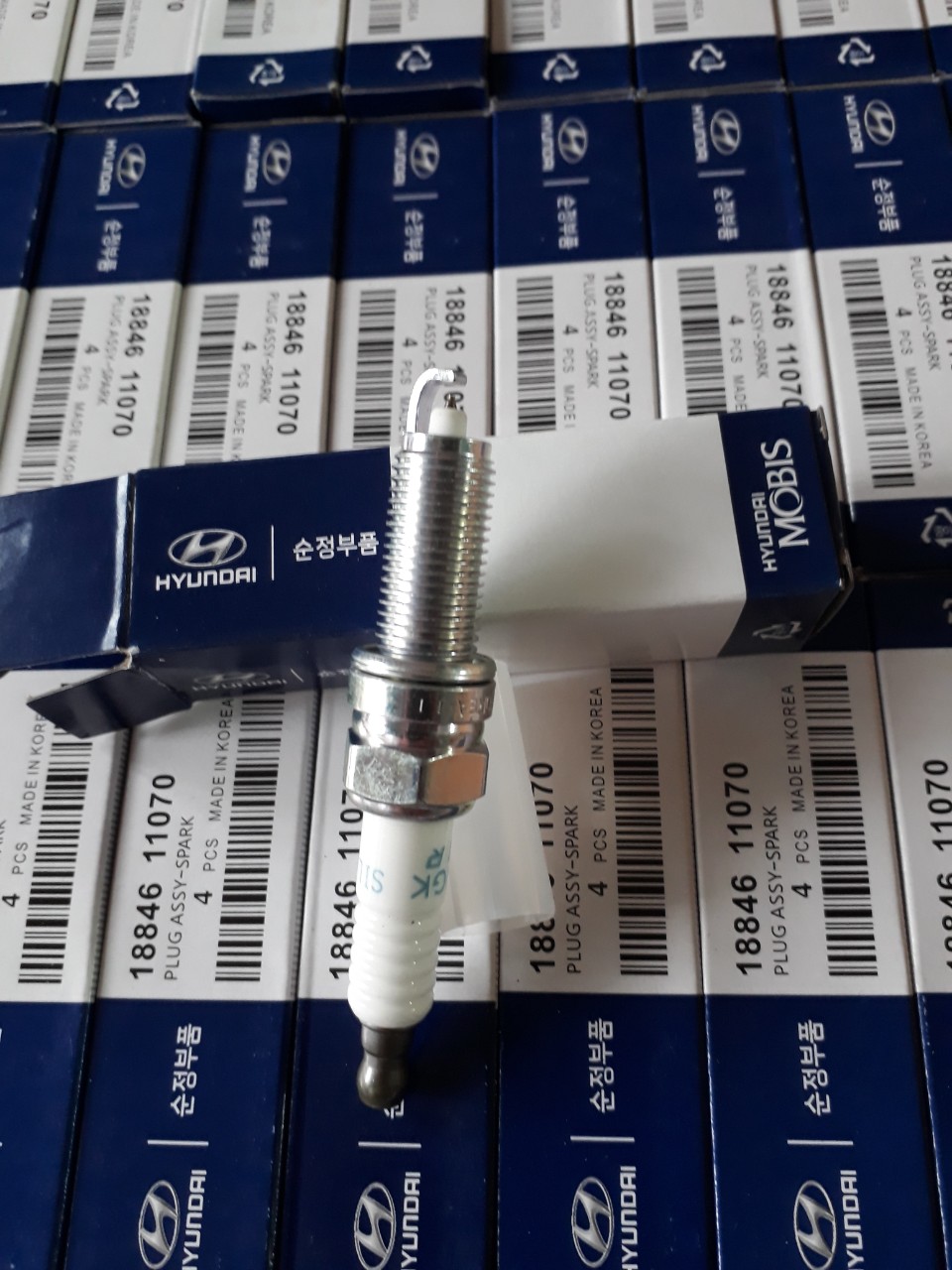 Bộ 4 Bugi Spark Plug hyundai mobis Morning Getz 2006-2010