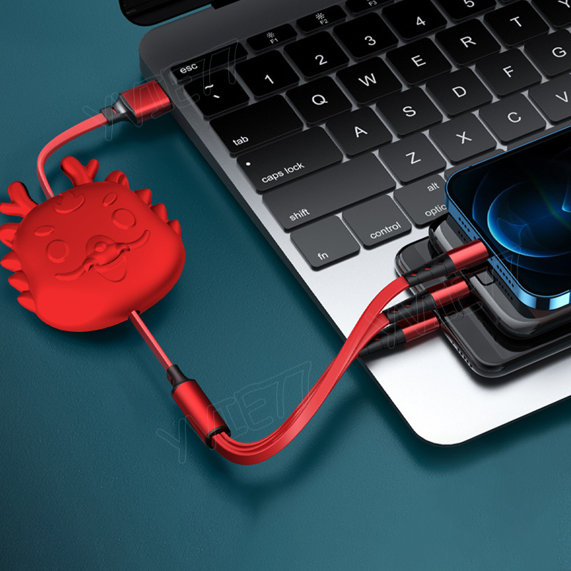 Cáp dữ liệu 2024 cáp dữ liệu mới 3-in-1 data cable