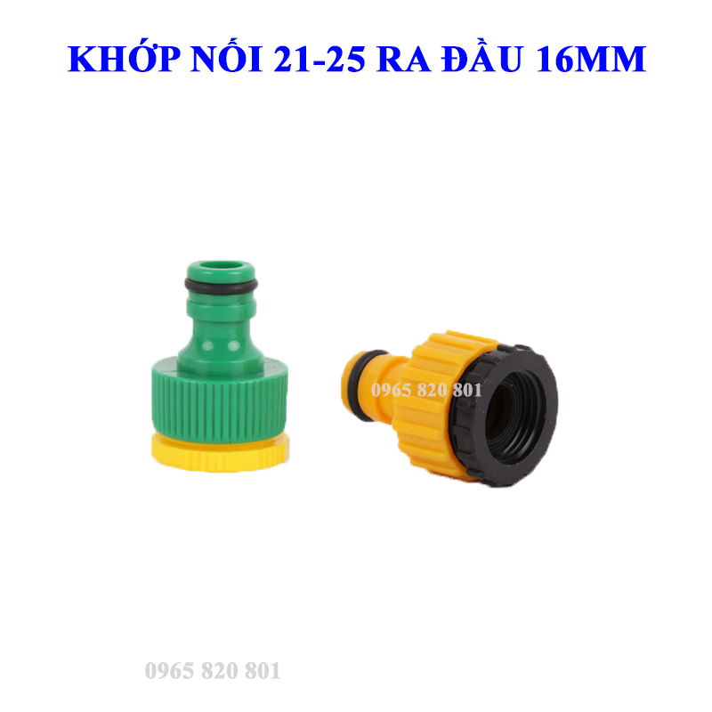 Đầu nối nhanh ren 21, 25 ra 16, khớp nối nhanh, côn thu 25, 21-16