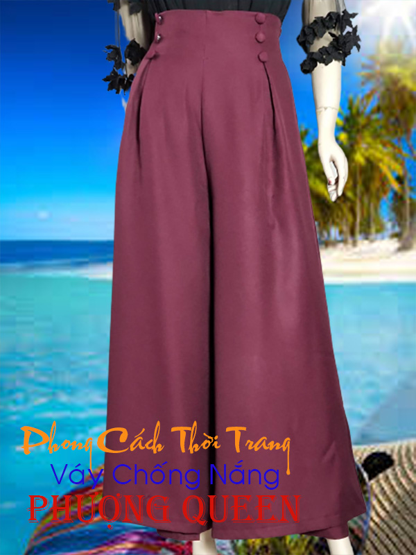 Q 023 quần chống nắng phượng queen - vải dày và mếm mại - chống tia uv tốt - độ che phủ rộng.