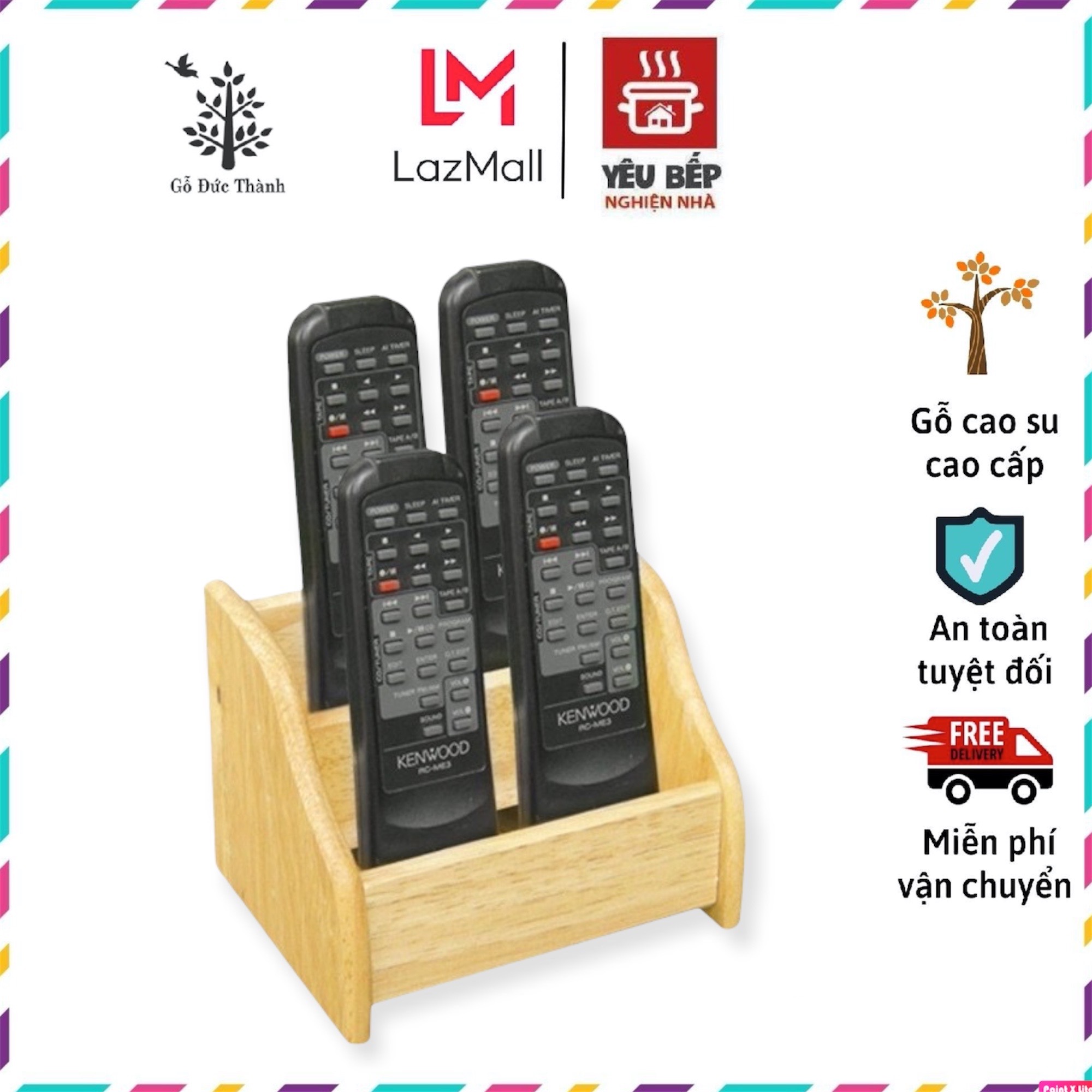 Hộp đựng điều khiển, remote loại lớn - đựng đồ dùng học tập | gỗ đức thành 43871