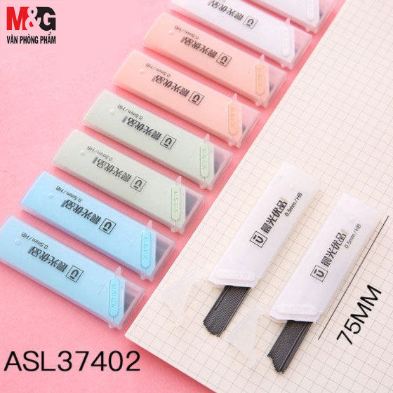 [HCM]Combo 2 hộp Ngòi bút chì bấm HB 0.5mm M&G dùng cho chì bấm-ASL37402