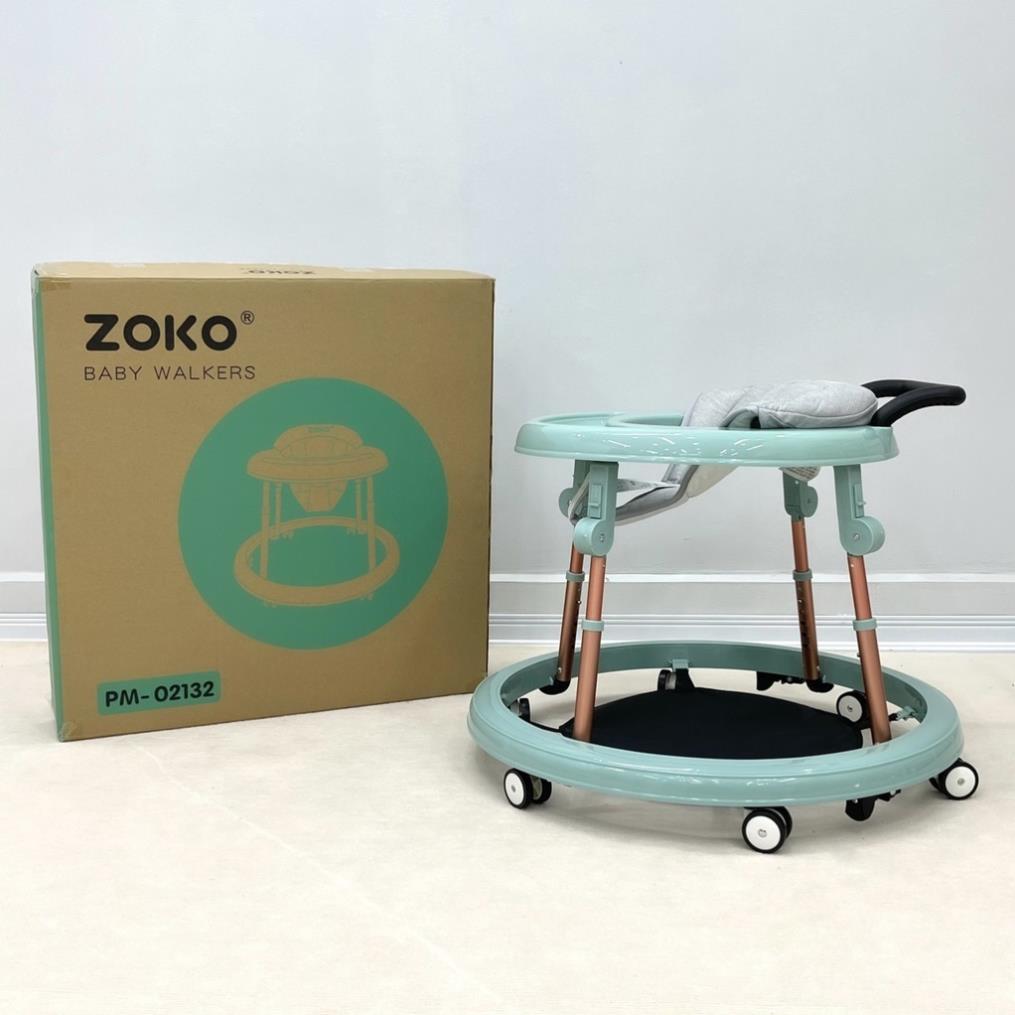 Xe tròn tập đi cho bé ZoKo có tay vịn, gấp gọn, xe tròn Umoo chính hãng