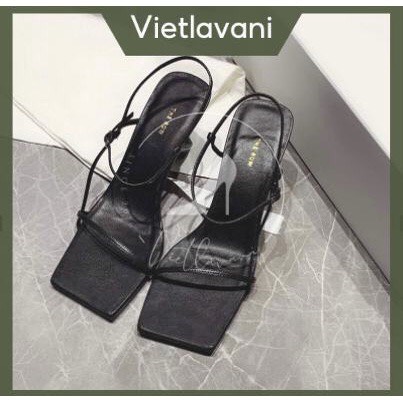Sandal quai mảnh 7p gót cao cấp TDS22