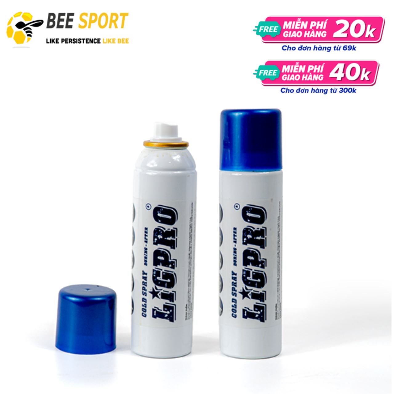 Chai xịt lạnh thể thao Ligpro 200ml - Bình xịt lạnh giảm đau khi chơi thể thao
