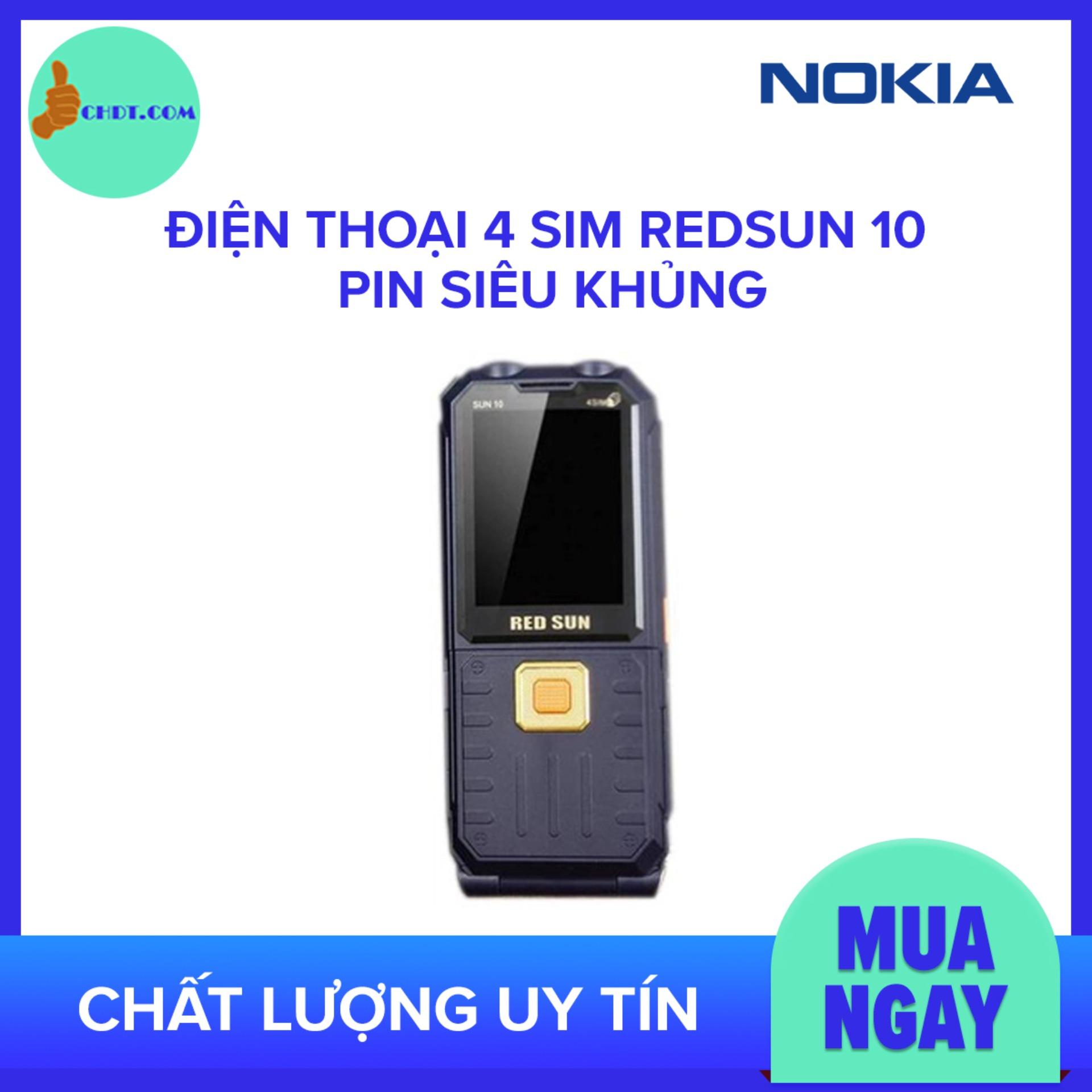 Điện thoại 4 sim Red Sun 10 pin siêu khủng