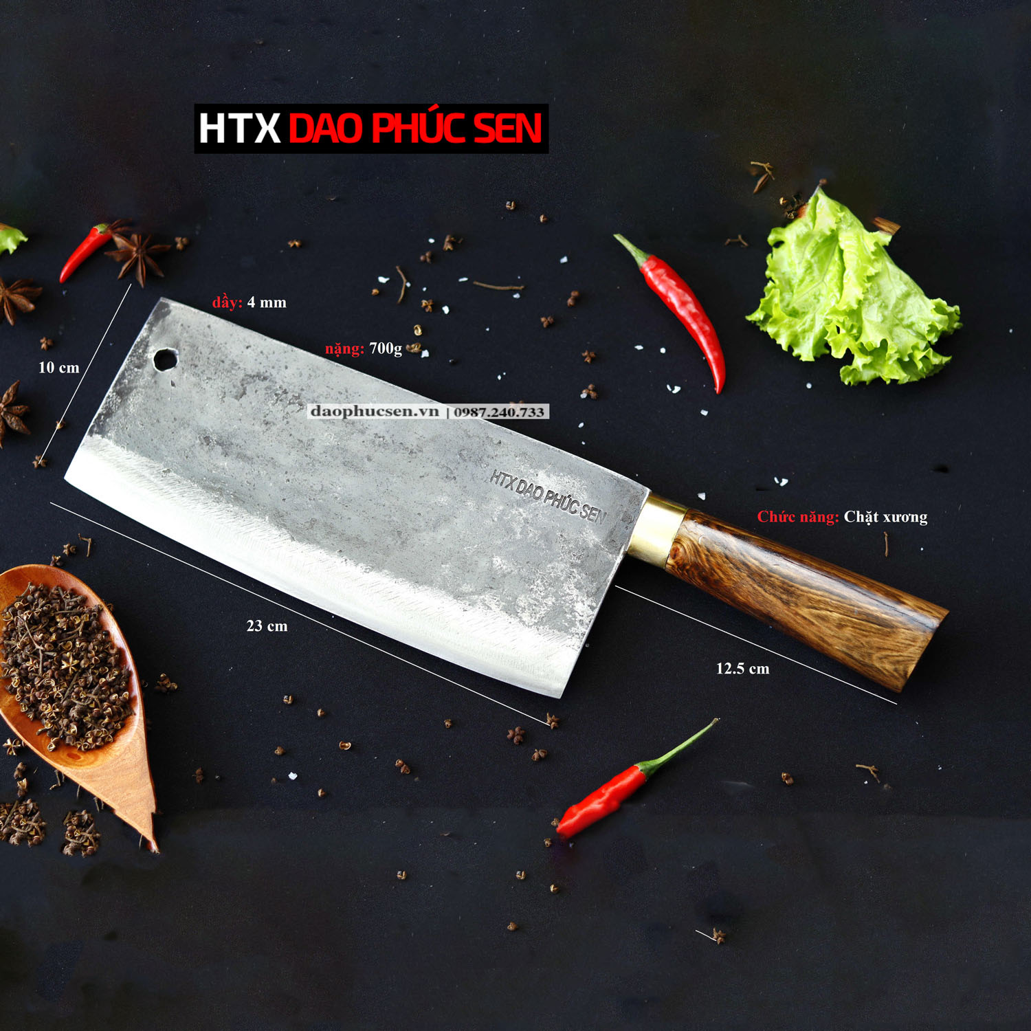 DAO PHÚC SEN CHẶT XƯƠNG khâu đồng G06D HTX DAO PHÚC SEN