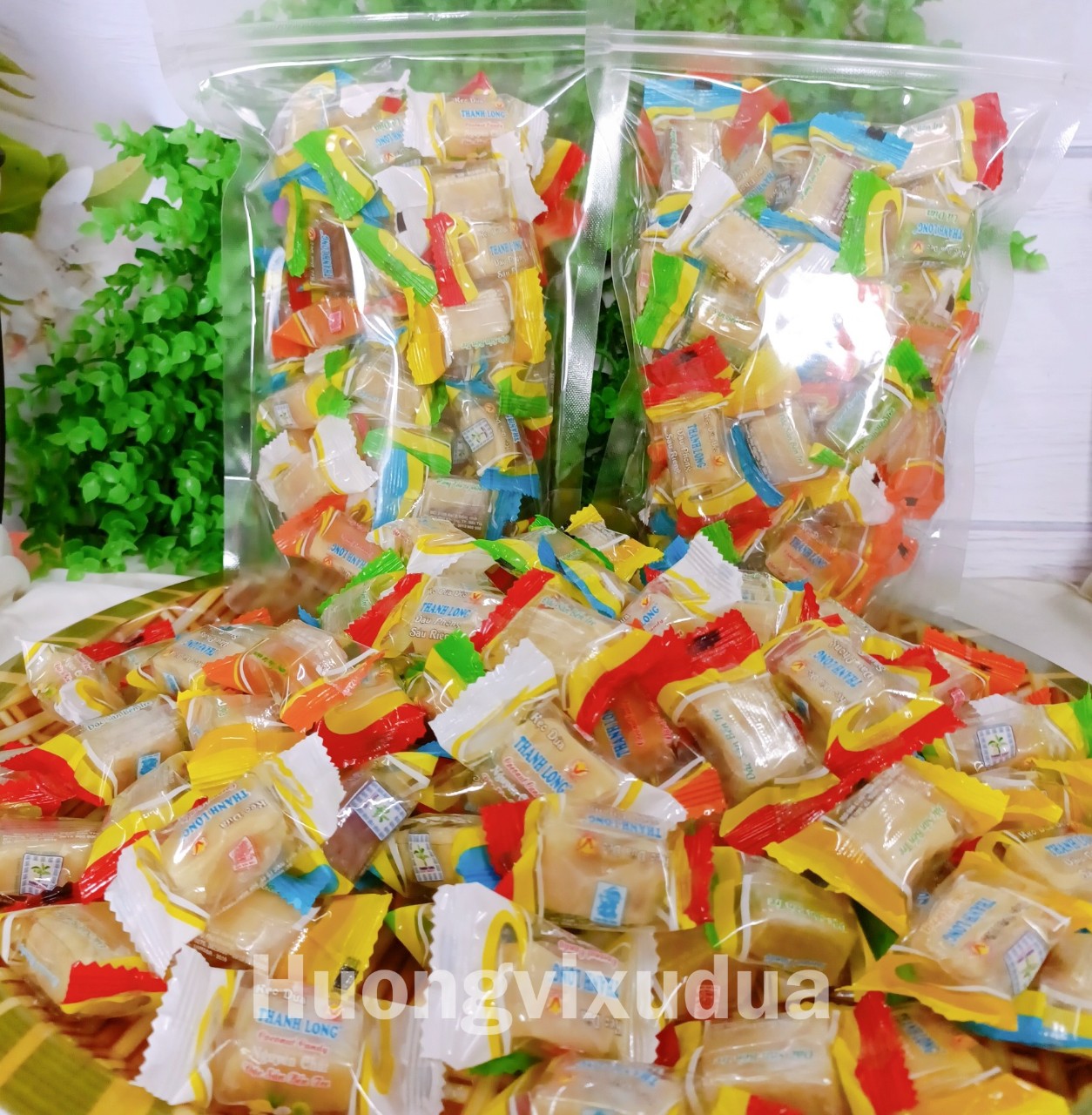 1kg Kẹo dừa thập cẩm ngủ vị không đường Bến Tre