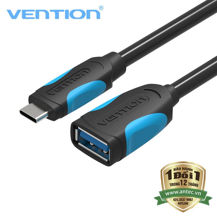 Cáp OTG Type-C sang USB 3.0 Vention kết nối dữ liệu USB, bàn phím, chuột , tay game VAS-A51-B025