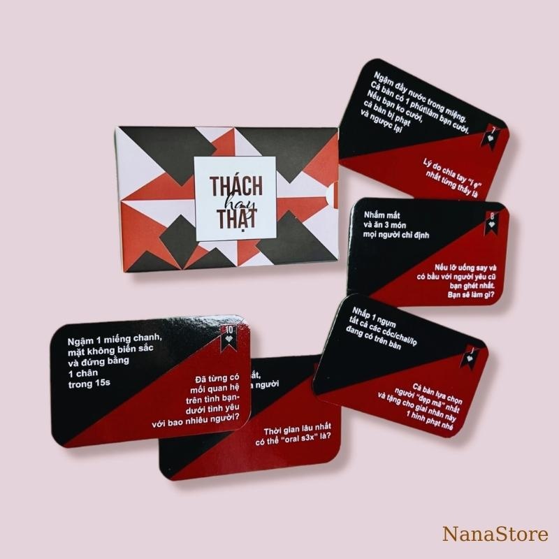 ✿❆ Bộ bài Drinking Game Thách hay thật “Truth or Dare” Thẻ Bài BoardGame