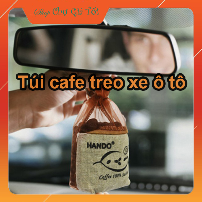 Túi hạt Cafe treo xe ô tô Hando 100g