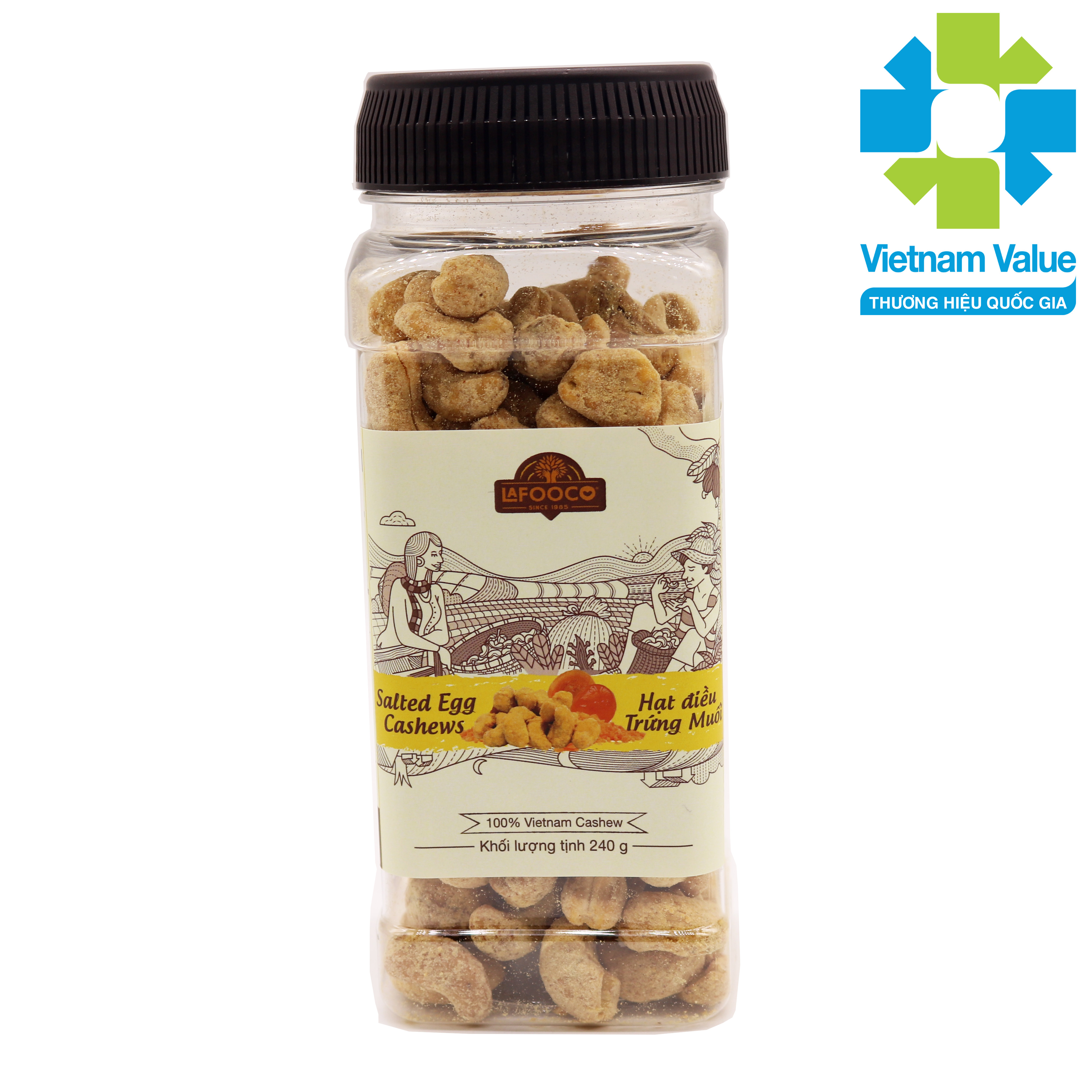 Hạt điều trứng muối lafooco 250g/ hủ