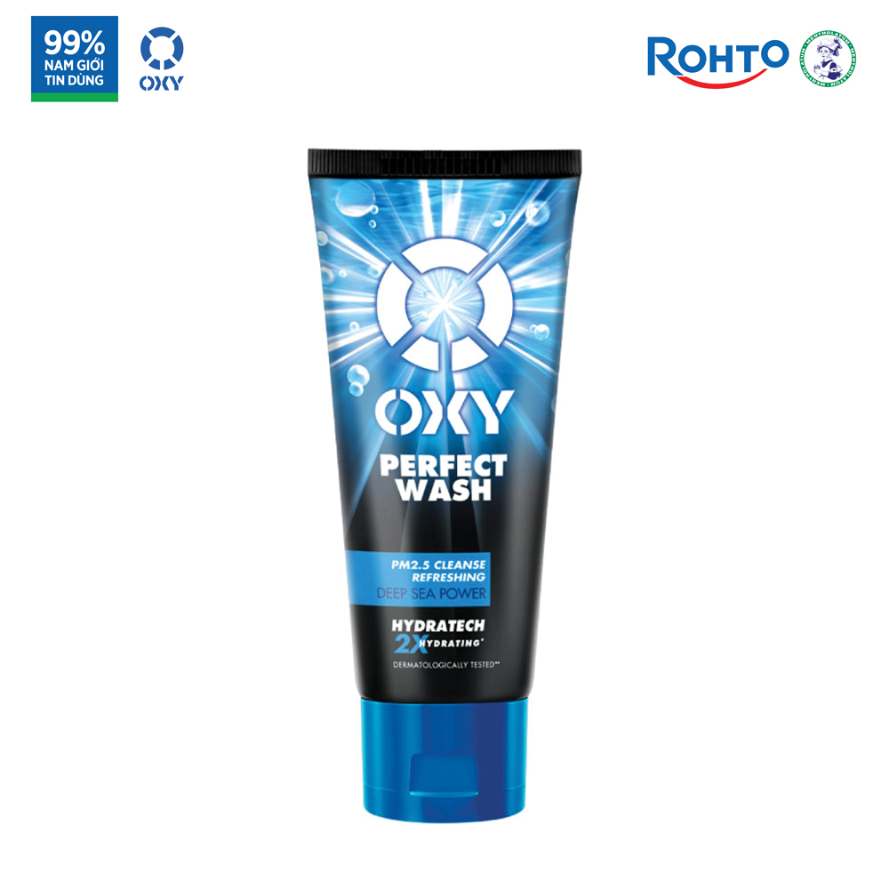  Sữa rửa mặt cho nam Oxy sạch sâu mát lạnh dạng kem Oxy Perfect Wash 100g 
