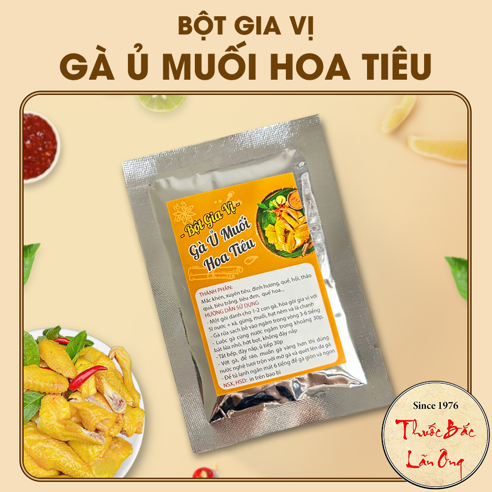  Bột làm gà ủ muối gia vị gà ủ muối hoa tiêu chuẩn vị gói thảo mộc ủ 1 con gà 
