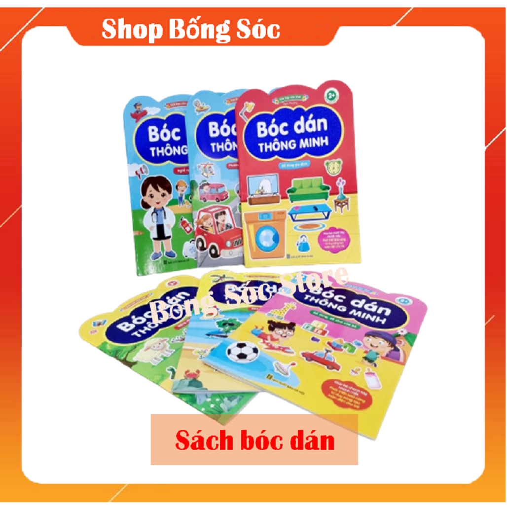Bộ sách bóc dán thông minh - song ngữ việt anh