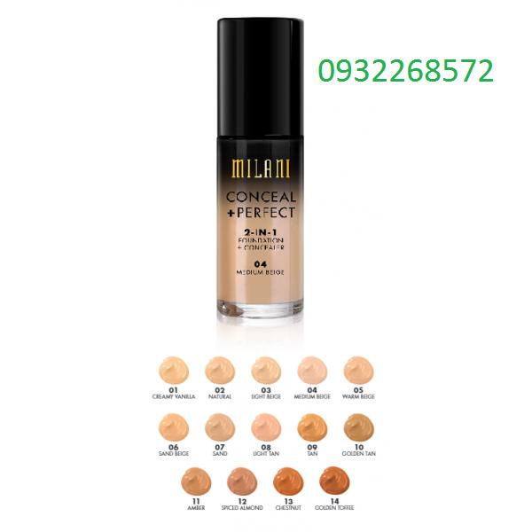 Kem nền Milani 04 cho da trung bình