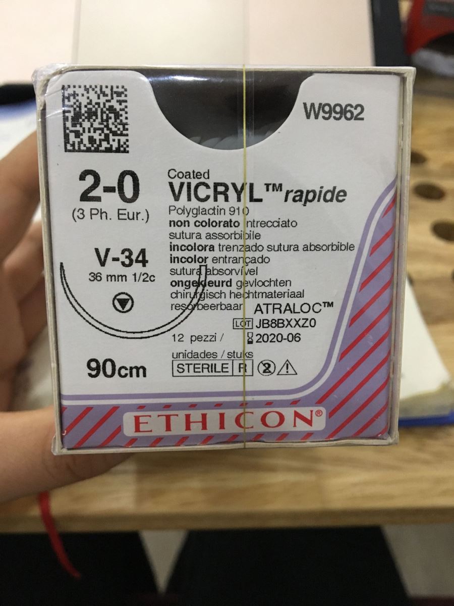 Chỉ phẫu thuật Vicryl 2-0 W9121
